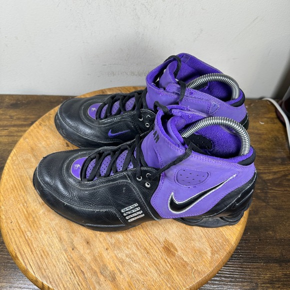 Nike Morgan Mid Basketball Shoes Black Purple Mens Size 7.5 Vintage 315702-991 main image 8